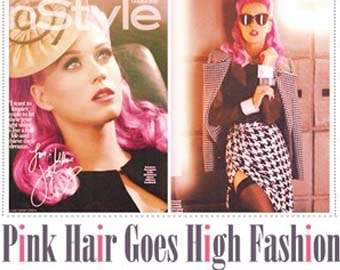 Pink Hair Goes High Fashion