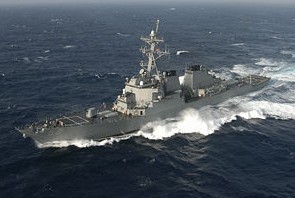 USS Barry (DDG-52) in the Atlantic Ocean