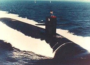 USS West Virginia (SSBN-736) underway in 1989.